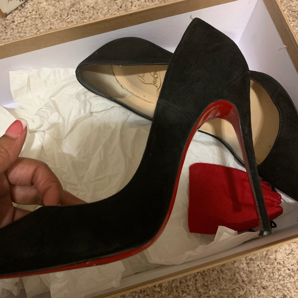 Black So Kate 120 Suede Size 36 ( 6)